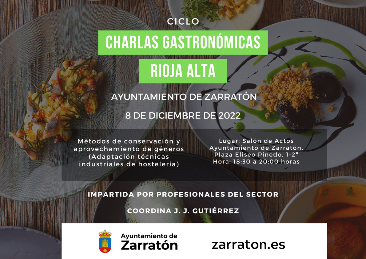 Zarratón - Charlas gastronómicas