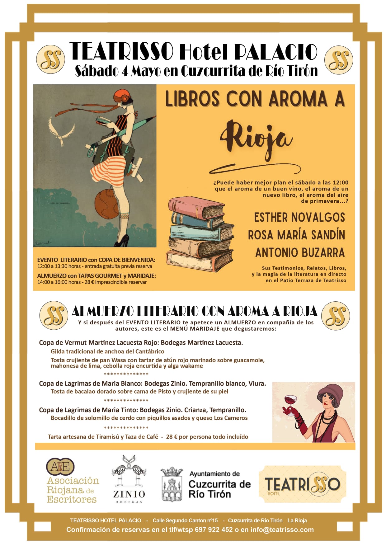 Libros con aroma a Rioja y Almuerzo Literario